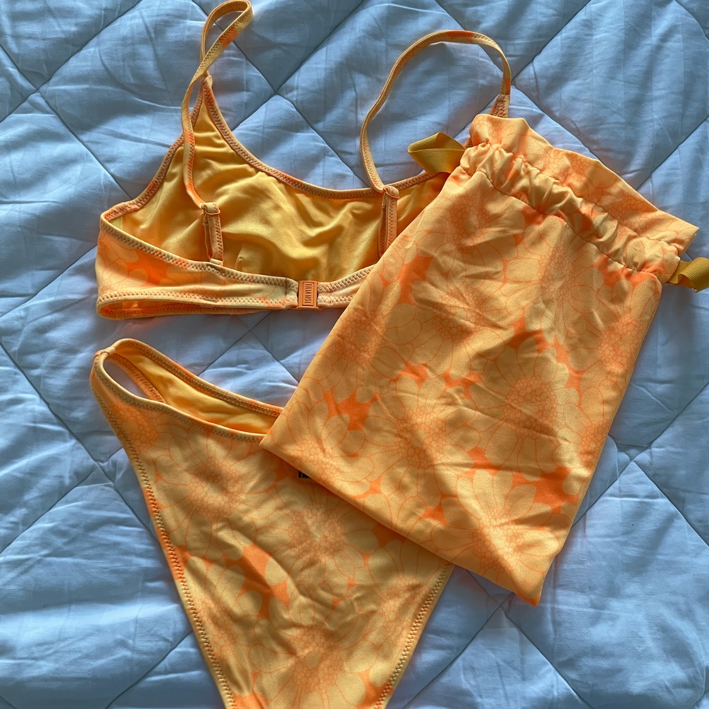 TRIANGL two piece bikini orange floral